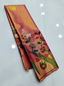 Catalogue - Kalamkari Printed Tissue Kanchipuram Silk Sarees