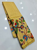 Catalogue - Kalamkari Printed Tissue Kanchipuram Silk Sarees