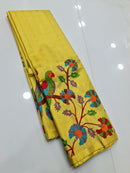 Catalogue - Kalamkari Printed Tissue Kanchipuram Silk Sarees