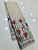 Catalogue - Kalamkari Printed Tissue Kanchipuram Silk Sarees