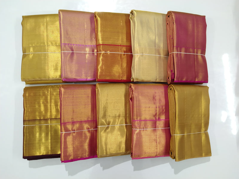 Catalogue - Bridal Golden Tissue Kanchipuram Handloom Silk Sarees