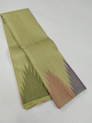 Pistha Green Temple Border Kanchipuram Silk Saree