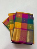Traditional Paalum Pazhamum Handloom Kanchipuram Silk Saree