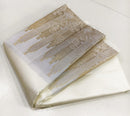 Half White Designer Temple Border Handloom Kanchipuram Silk Saree