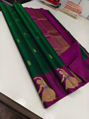 Catalogue - Pure Handloom Kanchipuram Silk Saree with Trendy Dancing Girl Border Butta