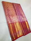 Celebrity Style - Pink Bridal Kanchipuram Tissue Silk Saree