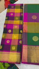 Traditional Paalum Pazhamum Handloom Kanchipuram Silk Saree