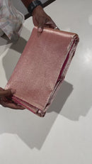 Dual Shade Pink Raising Temple Border Kanchipuram Silk Saree