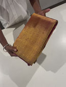 Pure Zari Maroon mixed Wine Shade Raising Temple Border Kanchipuram Silk Saree with Double Side Border