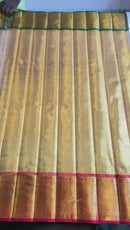 Celebrity Style Actress Rekha Golden Kanchipuram Silk Sare