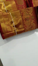 Catalogue - Premium Quality Traditional Bridal Handloom Kanchipuram Silk Sarees - Double Nada Jacquard Design Collection