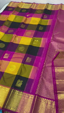 Traditional Paalum Pazhamum Handloom Kanchipuram Silk Saree