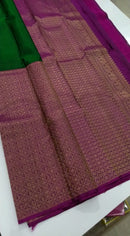 Half and Half Kanchipuram Silk Saree