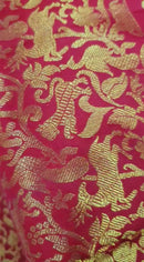 Bridal Red Kanchipuram Silk Saree with Vanasingaram Design