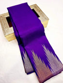 Violet Temple Border Kachipuram Silk Saree