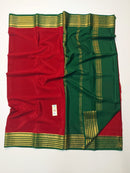 Maroon Mysore Crepe Silk Saree