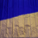Royal Blue Raising Temple Border Kanchipuram Silk Saree