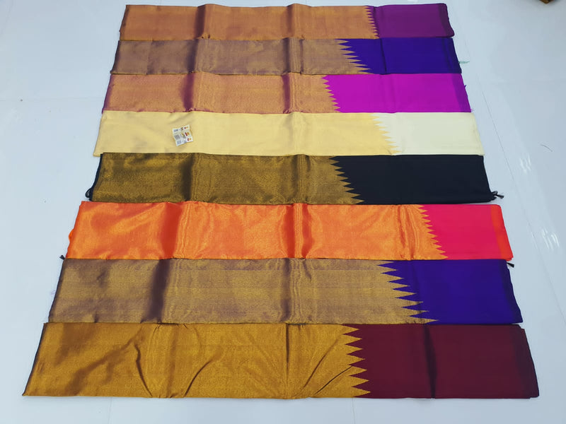 Catalogue - Raising Temple Border Kanchipuram Silk Saree