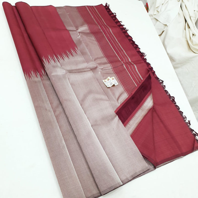 Catalogue - Raising Temple Border Kanchipuram Silk Saree