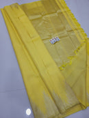 Pastel Yellow Temple Border Kanchipuram Silk Saree