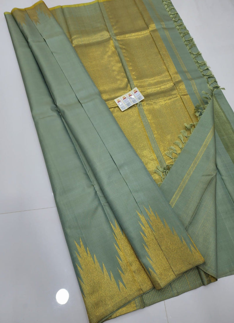 Catalogue - Temple Border Kanchipuram Silk Saree