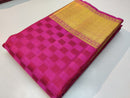 Pink Kanchipuram Handloom Pure Silk Saree