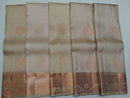 Pastel Shade Copper Zari Kanchipuram Silk Sarees