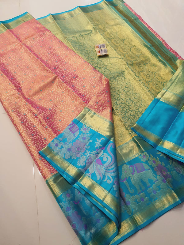 Bridal Kanchipuram Silk Sarees with Designer Border