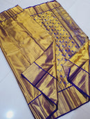 Bridal Golden Tissue Kanchipuram Silk Sarees