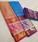 Bridal Kanchipuram Silk Saree with Designer Border