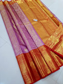 Celebrity Style Pink Bridal Kanchipuram Silk Saree