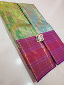 Bridal Kanchipuram Silk Saree with 3D Parrot Design