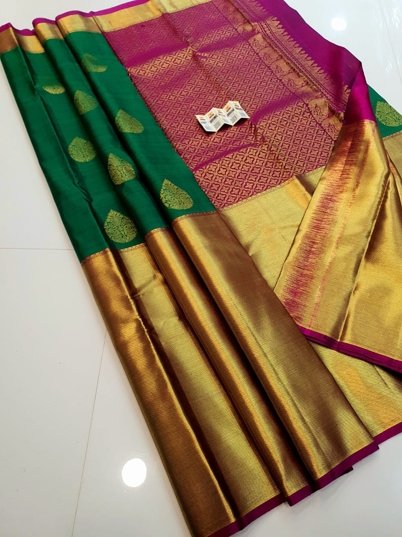 Long Border Kanchipuram Silk Sarees Collection