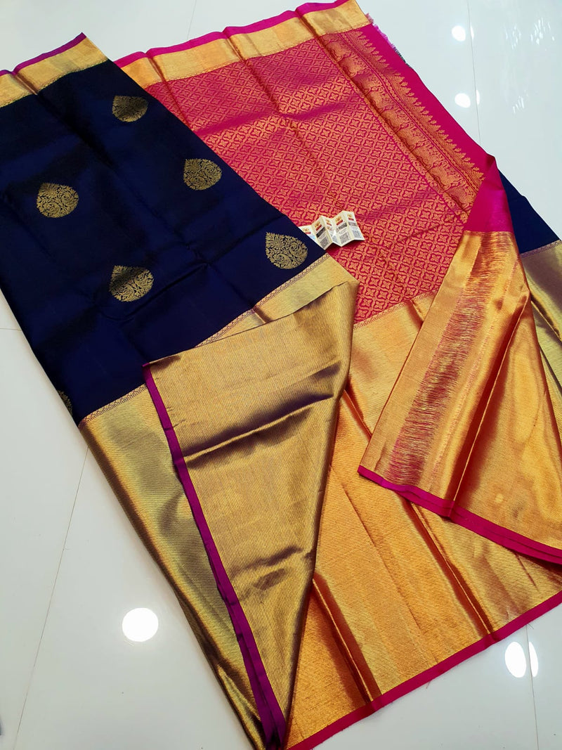 Kanchi Big Border Soft Sico Silk Saree Yellow and Black - Ladykart - Buy  Saree Online in India | Ladykart
