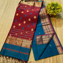 Maheshwari Silk Cotton Flower Butta Sarees