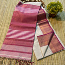 Maheshwari Silk Cotton Tissue Zari Checks Sarees