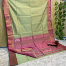 Maheshwari Silk Cotton Tissue Zari Checks Sarees