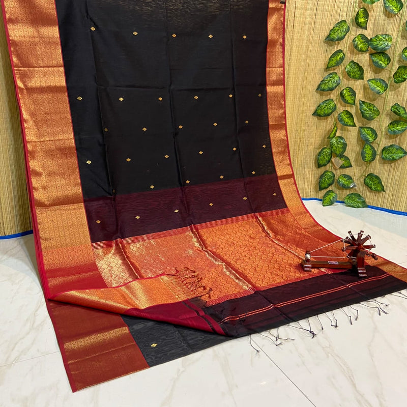 Maheshwari Silk Cotton Rich Pallu Sarees