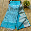 Maheshwari Silk Cotton Silver Zari Pallu Sarees