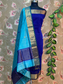 Unstitched Maheshwari Silk Cotton Top & Dupatta