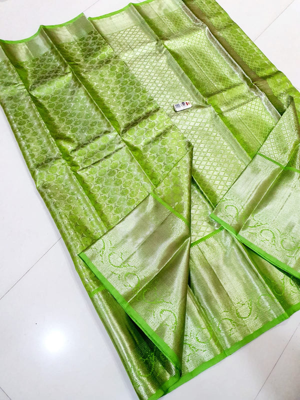 Unique Shades Pure Tissue Kanchipuram Silk Sarees Collection