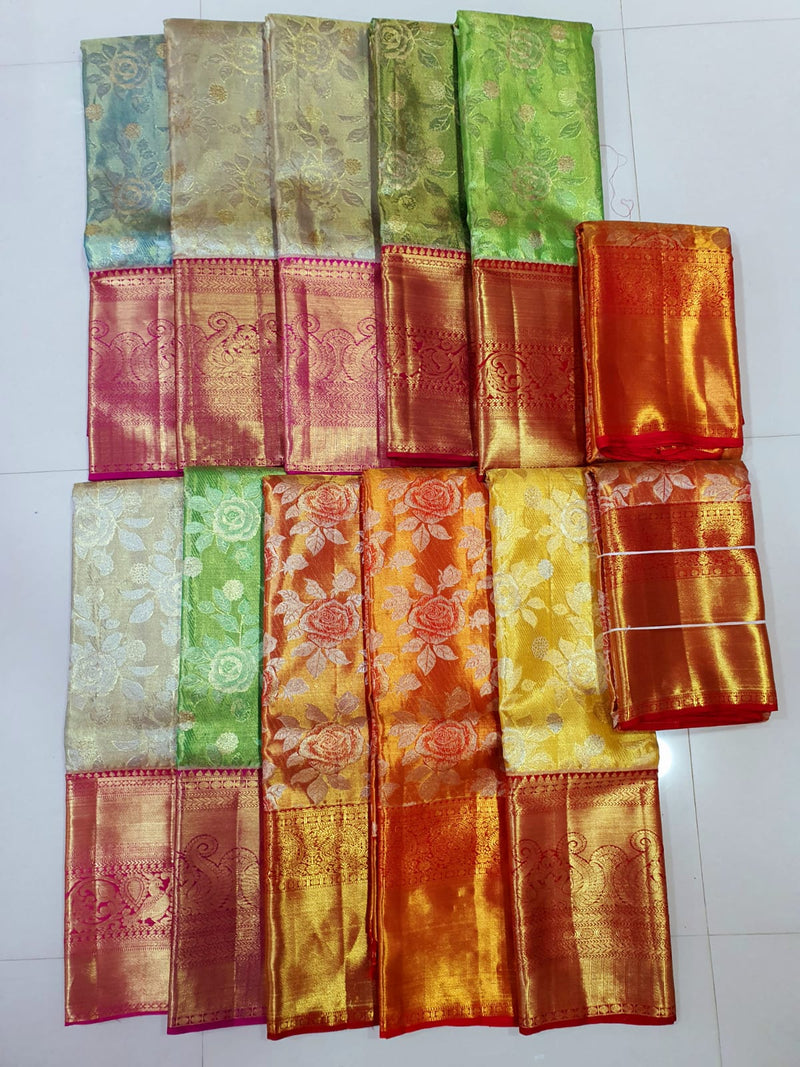 Exclusive Bridal Kanchipuram Tissue Silk Sarees Collection