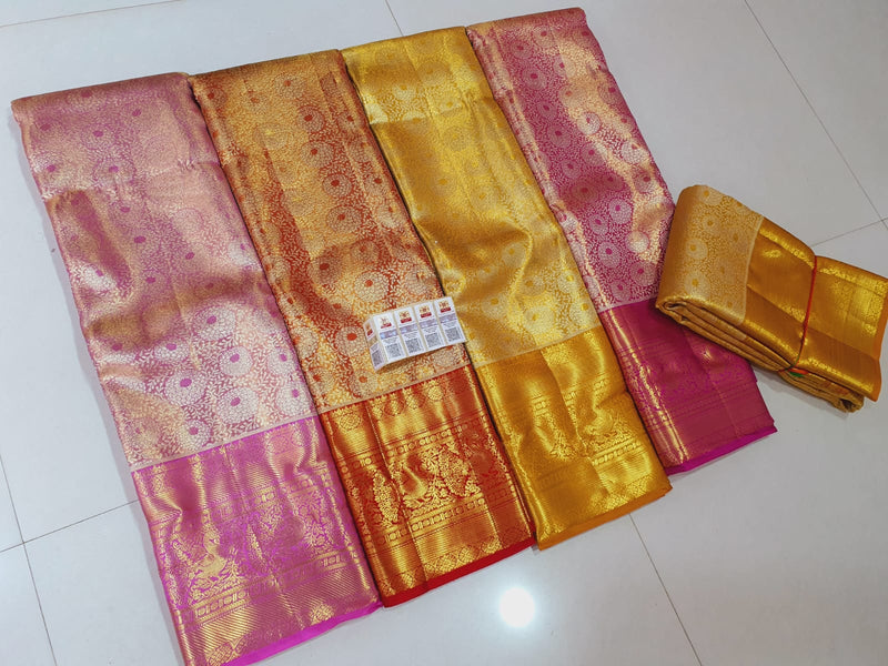 Bird Jaal Design Kanchi Tissue Saree – Festivogue