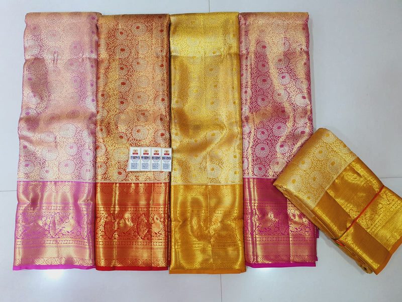 Yellow tissue #kanchipuram #silk... - Kanchi Pattu Sarees | Facebook