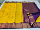 Yellow Korvai Kanchipuram Silk Saree