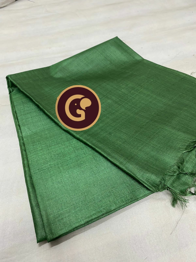 Plain Tussar Silk Sarees Collection