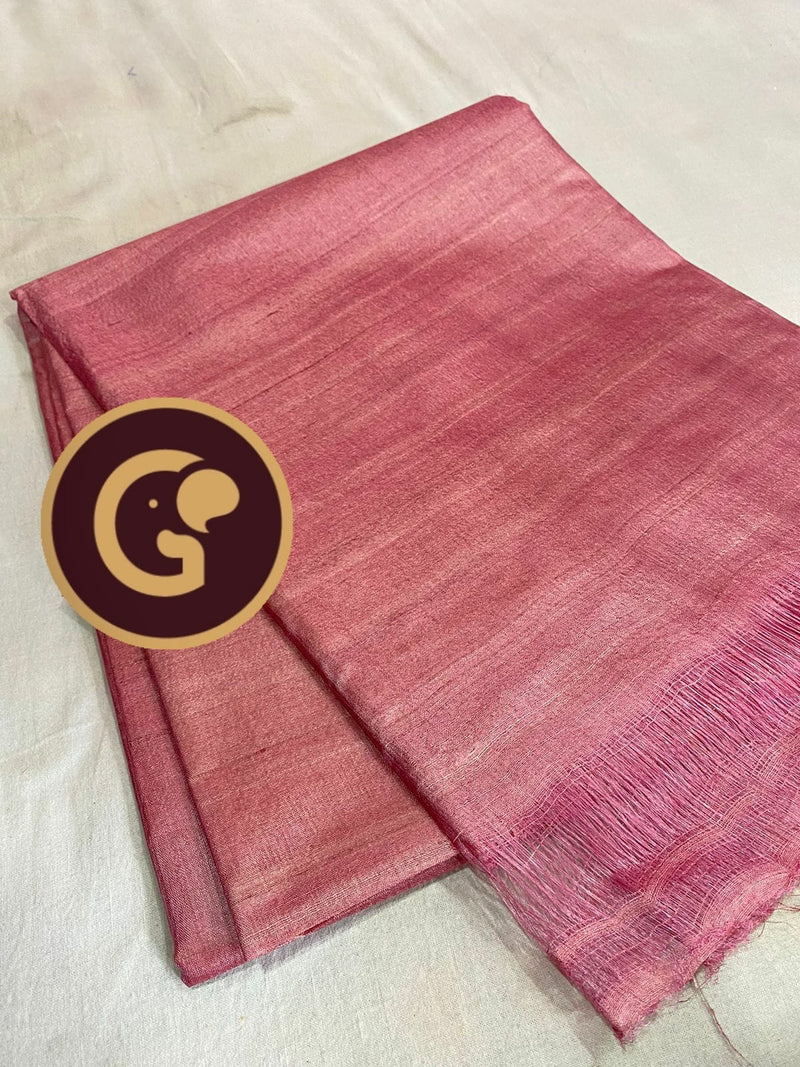 Plain Tussar Silk Sarees Collection