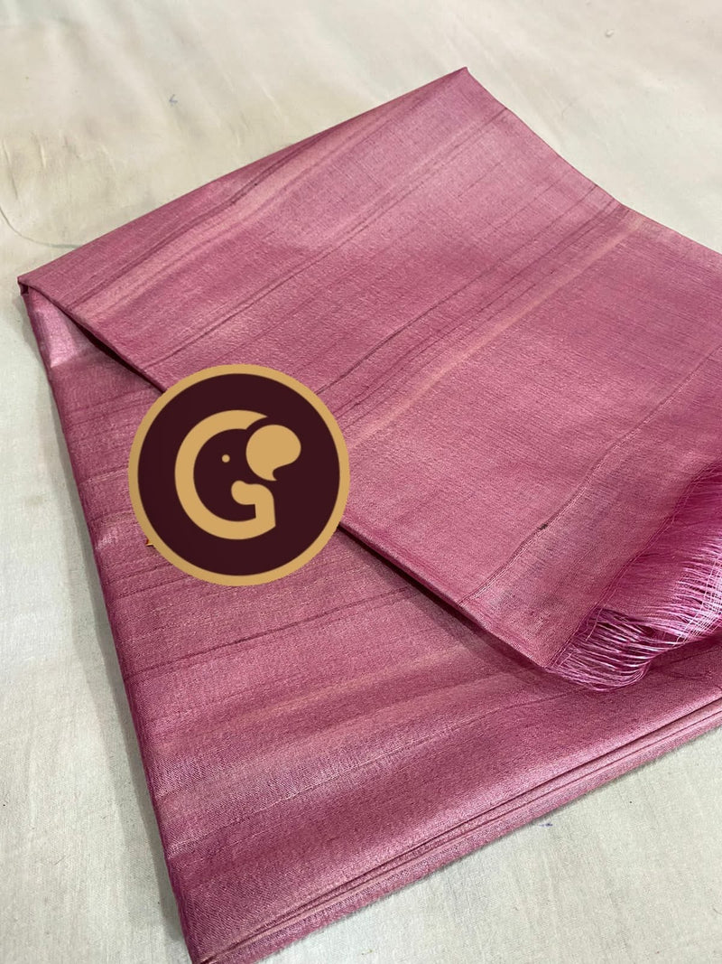 Plain Tussar Silk Sarees Collection