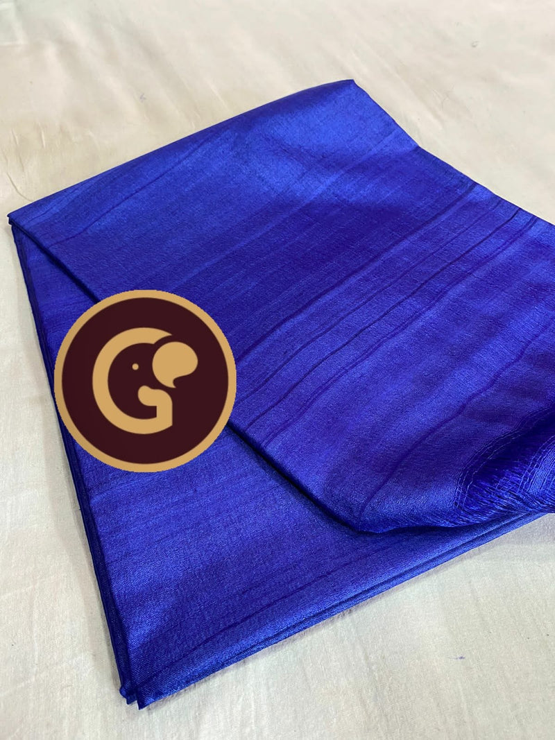 Plain Tussar Silk Sarees Collection