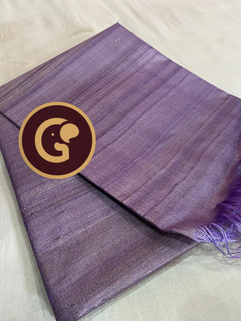 Plain Tussar Silk Sarees Collection